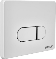 Кнопка смыва Berges Novum D4 soft touch белая