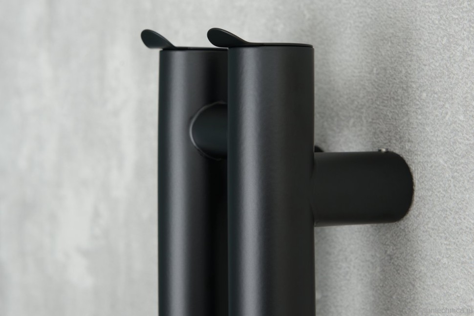 Полотенцесушитель электрический Сунержа Нюанс 4.0 31-0881-1253 120x10 см, подключение справа, скрытое подключение справа, матовый черный, I-образный