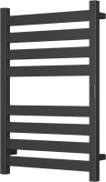 Полотенцесушитель электрический Bauedge Elite R 50х80, матовый черный RAL9005