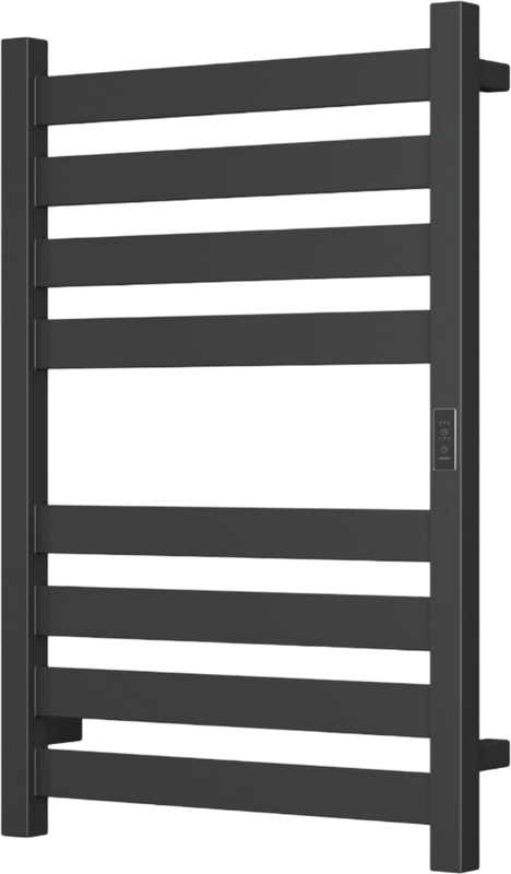 Полотенцесушитель электрический Bauedge Elite R 50х80, матовый черный RAL9005