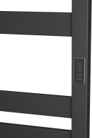 Полотенцесушитель электрический Bauedge Elite R 50х80, матовый черный RAL9005