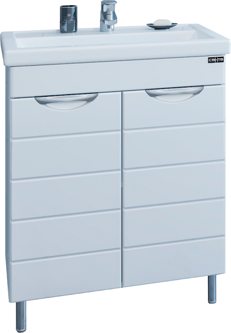 Тумба с раковиной СаНта Родос 70 напольная, 2 дверцы