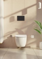 Система инсталляции для унитазов VitrA V-Fix Core 732-5800-01 с кнопкой смыва Root R 740-2211 черной матовой