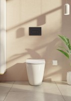Система инсталляции для унитазов VitrA V-Fix Core 732-5800-01 с кнопкой смыва Root R 740-2211 черной матовой