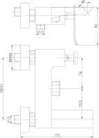Смеситель для ванны с душем Lemark Contest LM5814CW