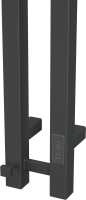 Полотенцесушитель электрический Bauedge Stella Square R 8х80, черный матовый