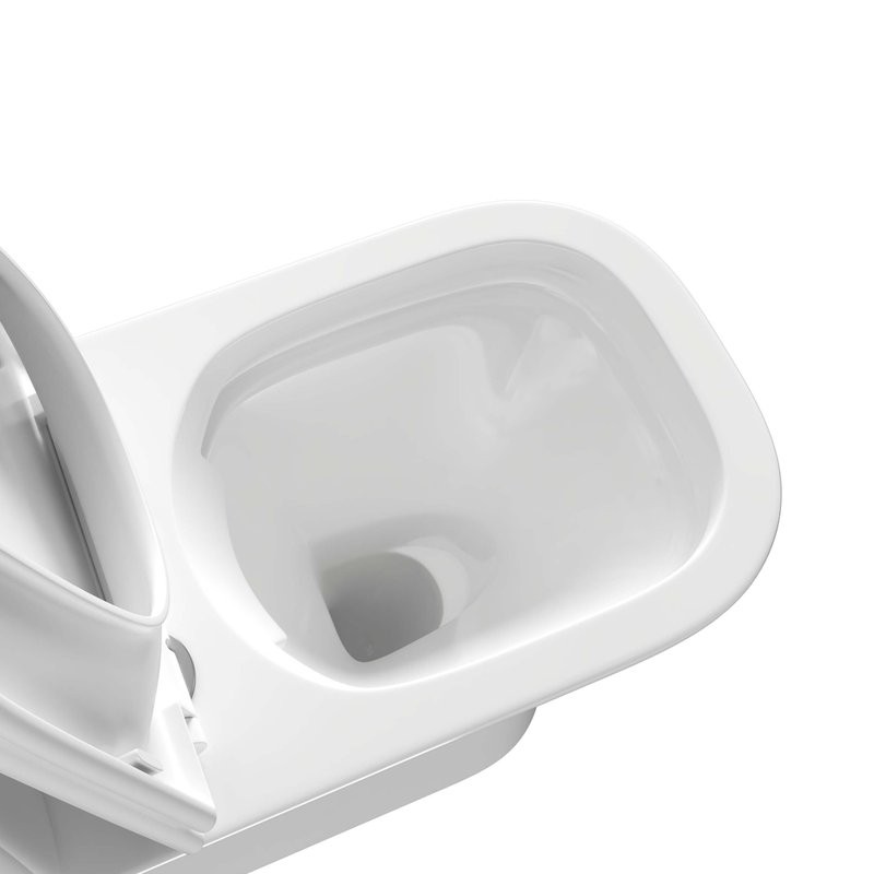 Унитаз-компакт напольный AQUATEK Optima Square AQ4411-00 безободковый, с микролифтом