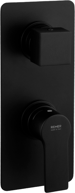 Встраиваемый смеситель для душа и ванны Remer Energy EY92KBNO черный матовый