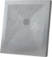 Поддон для душа Vincea VST-4SR9090G 90x90 серый, с сифоном