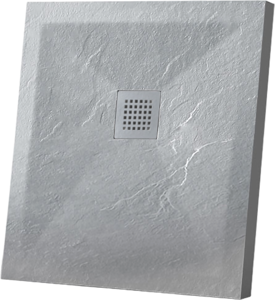Поддон для душа Vincea VST-4SR9090G 90x90 серый, с сифоном