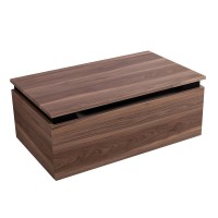 Тумба с раковиной Cezares Slider 100 подвесная, 2 ящика, орех дымчатый