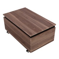 Тумба с раковиной Cezares Slider 100 подвесная, 2 ящика, орех дымчатый