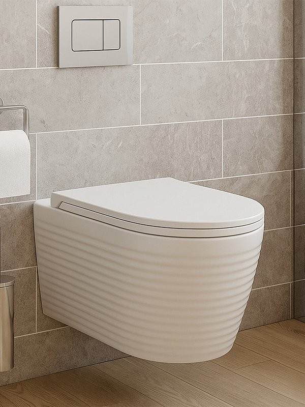 Унитаз подвесной AZARIO Luzio AZ-098-UQ глянцевый белый