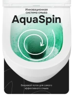 Унитаз подвесной AM.PM Gem C901901SC Aquaspin, безободковый, сиденье с микролифтом, глянцевый белый
