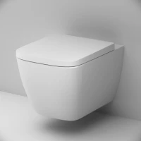 Унитаз подвесной AM.PM Gem C901901SC Aquaspin, безободковый, сиденье с микролифтом, глянцевый белый