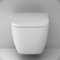 Унитаз подвесной AM.PM Gem C901901SC Aquaspin, безободковый, сиденье с микролифтом, глянцевый белый