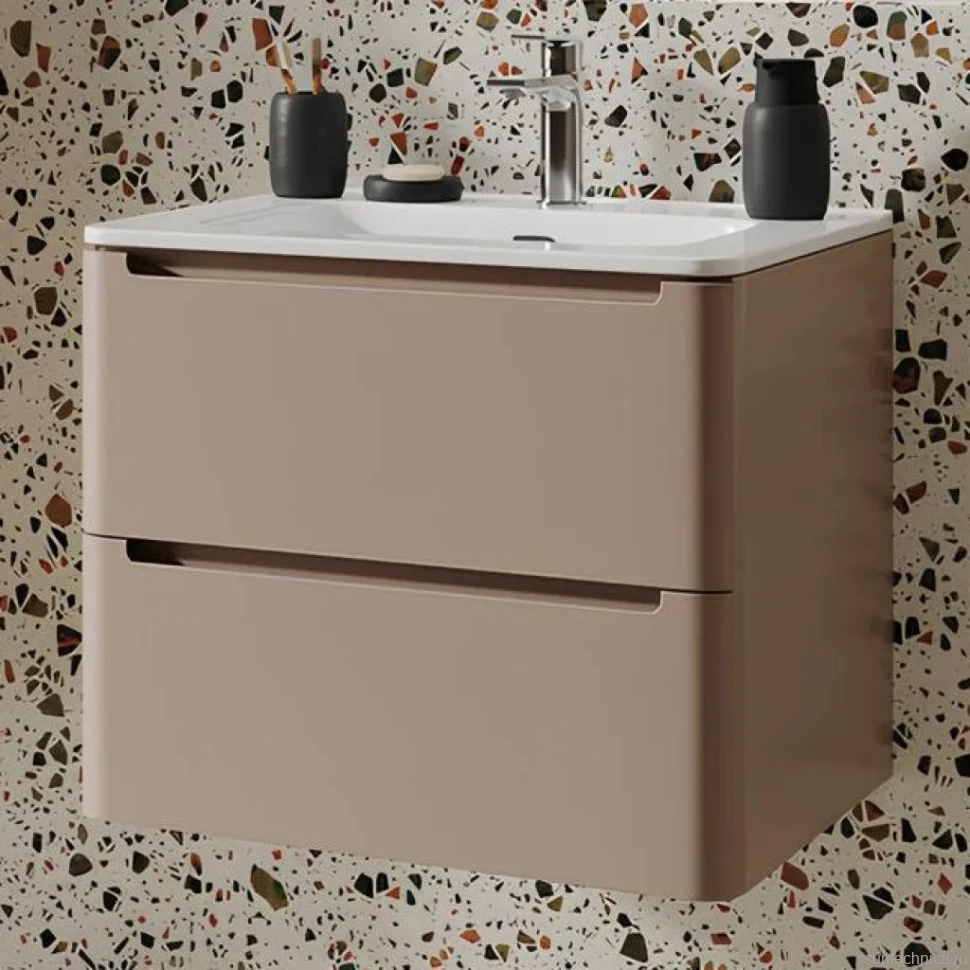 Тумба с раковиной IDDIS Edifice 60 подвесная, капучино, раковина 0106000i28