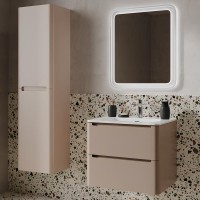 Тумба с раковиной IDDIS Edifice 60 подвесная, капучино, раковина 0106000i28