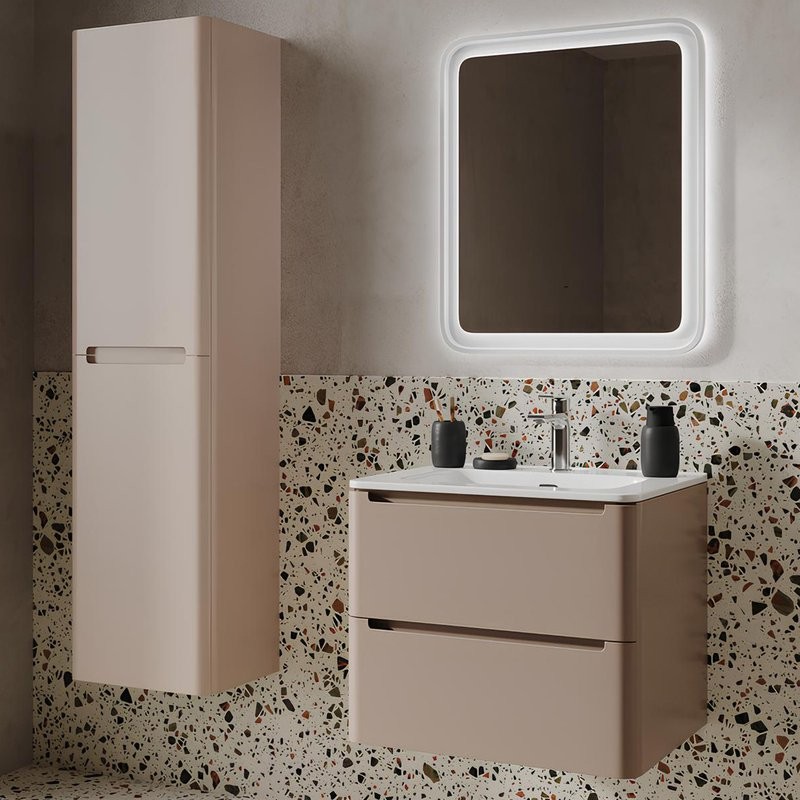 Тумба с раковиной IDDIS Edifice 60 подвесная, капучино, раковина 0106000i28