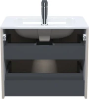 Тумба с раковиной IDDIS Edifice 60 подвесная, капучино, раковина 0106000i28