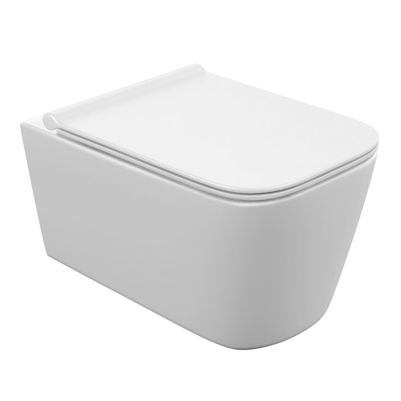 Унитаз подвесной Cersanit Crea Vortex DPL EO slim 68916 безободковый, с микролифтом