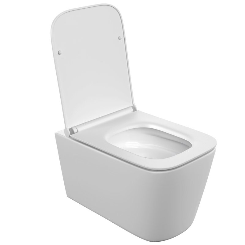 Унитаз подвесной Cersanit Crea Vortex DPL EO slim 68916 безободковый, с микролифтом