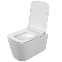 Унитаз подвесной Cersanit Crea Vortex DPL EO slim 68916 безободковый, с микролифтом