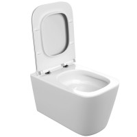 Унитаз подвесной Cersanit Crea Vortex DPL EO slim 68916 безободковый, с микролифтом