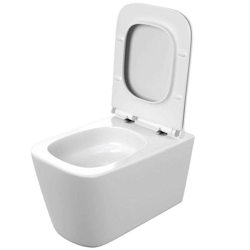 Унитаз подвесной Cersanit Crea Vortex DPL EO slim 68916 безободковый, с микролифтом