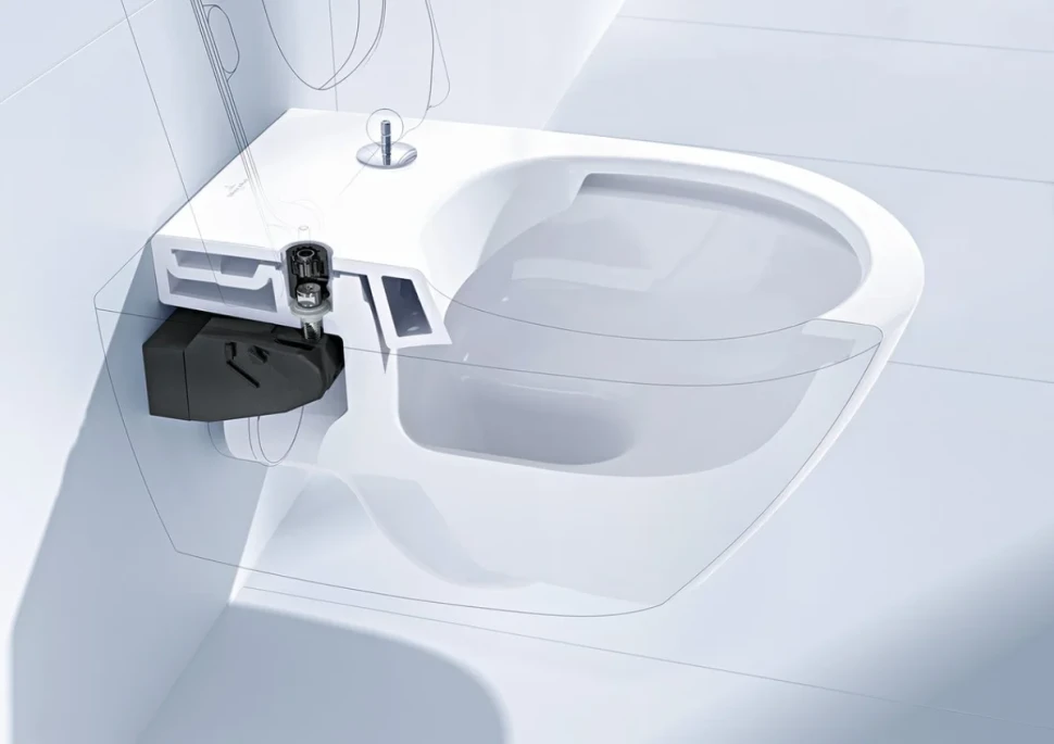 Унитаз подвесной Villeroy & Boch Finion 4664R0R1 alpin, ceramicplus