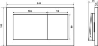 Кнопка смыва Timo Reko FP-004MB черная