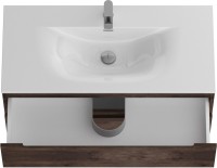 Тумба с раковиной BelBagno Etna 100 rovere moro, раковина BB-8099-100