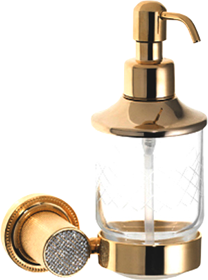 Дозатор Boheme Royal Cristal Gold подвесной