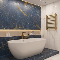 Полотенцесушитель электрический EWRIKA Пенелопа КВ 80x50, золотой