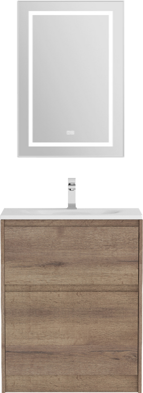 Тумба с раковиной BelBagno Kraft 39 70 напольная, rovere tabacco, раковина BB-8099-3-70