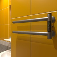 Полотенцесушитель электрический Маргроид Cook 1840-1049-7024R 19х40.5 R, графитовый серый