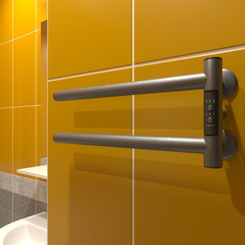 Полотенцесушитель электрический Маргроид Cook 1840-1049-7024R 19х40.5 R, графитовый серый