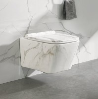 Унитаз подвесной SantiLine SL-5007MRB под мрамор