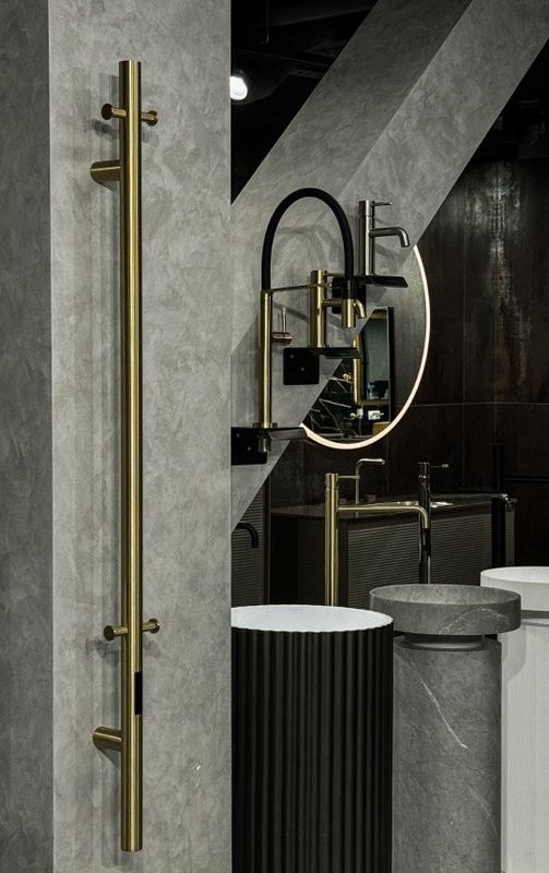 Полотенцесушитель электрический Boheme Uno 726-BR 150x12, bronze