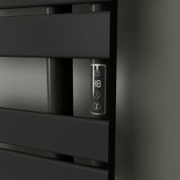 Полотенцесушитель электрический Bauedge Wind Hook AF0010 50x80 черный матовый
