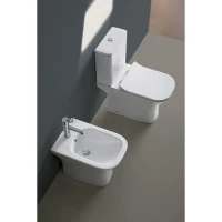 Биде напольное Azario Fretta Square AZ-1215C Биде напольное Azario Fretta Square AZ-1215C