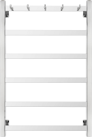 Полотенцесушитель водяной Secado Корсико 1 К 80х50 80x55 см, хром, лесенка