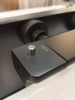 Термостатический смеситель AltroBagno Lamberto AltroBagnoLamberto0212MB для ванны с душем, матовый черный