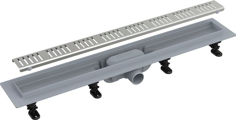 Душевой трап (лоток) AlcaPlast APZ10-Simple 550 с решеткой и опорами