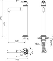 Смеситель для раковины Timo Arisa 5311/03F