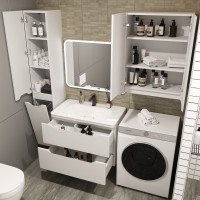 Мебель для ванной комнаты Style Line Марелла 80 подвесная, белая матовая
