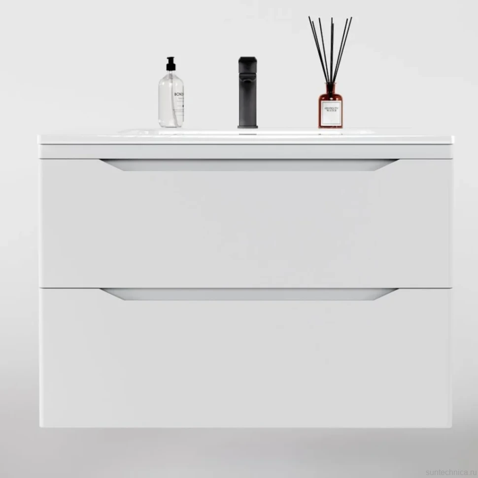 Мебель для ванной комнаты Style Line Марелла 80 подвесная, белая матовая