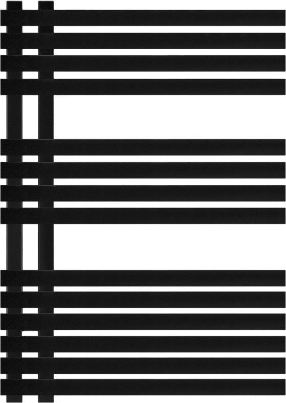 Полотенцесушитель водяной Secado Коредо 80х7х50 80x50 см, черный матовый, лесенка