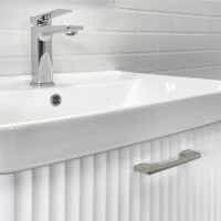 Тумба с раковиной Comforty Ангара 60П подвесная, матовая белая