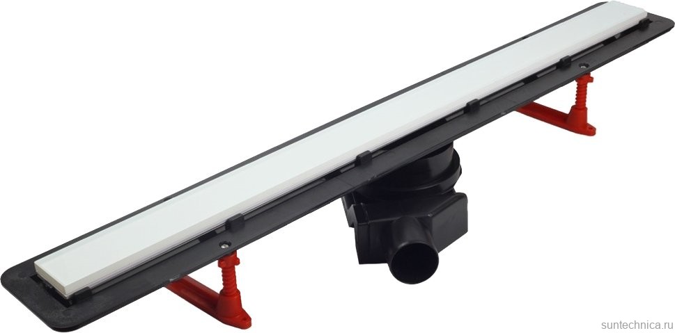 Душевой трап (лоток) Pestan Confluo Frameless Line 450 white glass